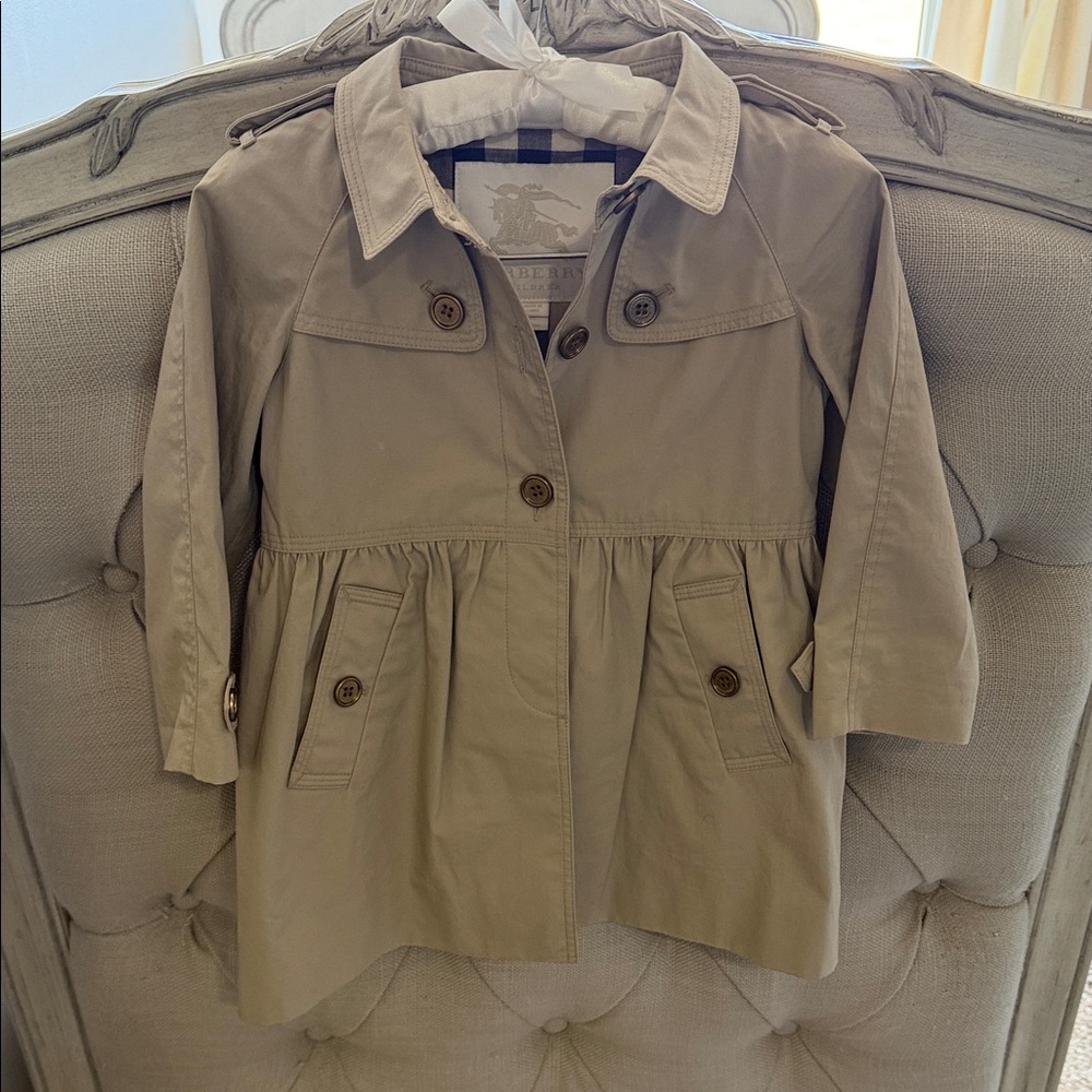 Burberry Tan Trench Coat for Kids 2y